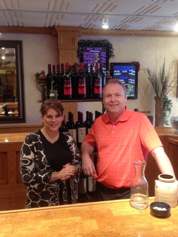 Winery owner & winemaker, Ron Hopwood, and his wife, Janet